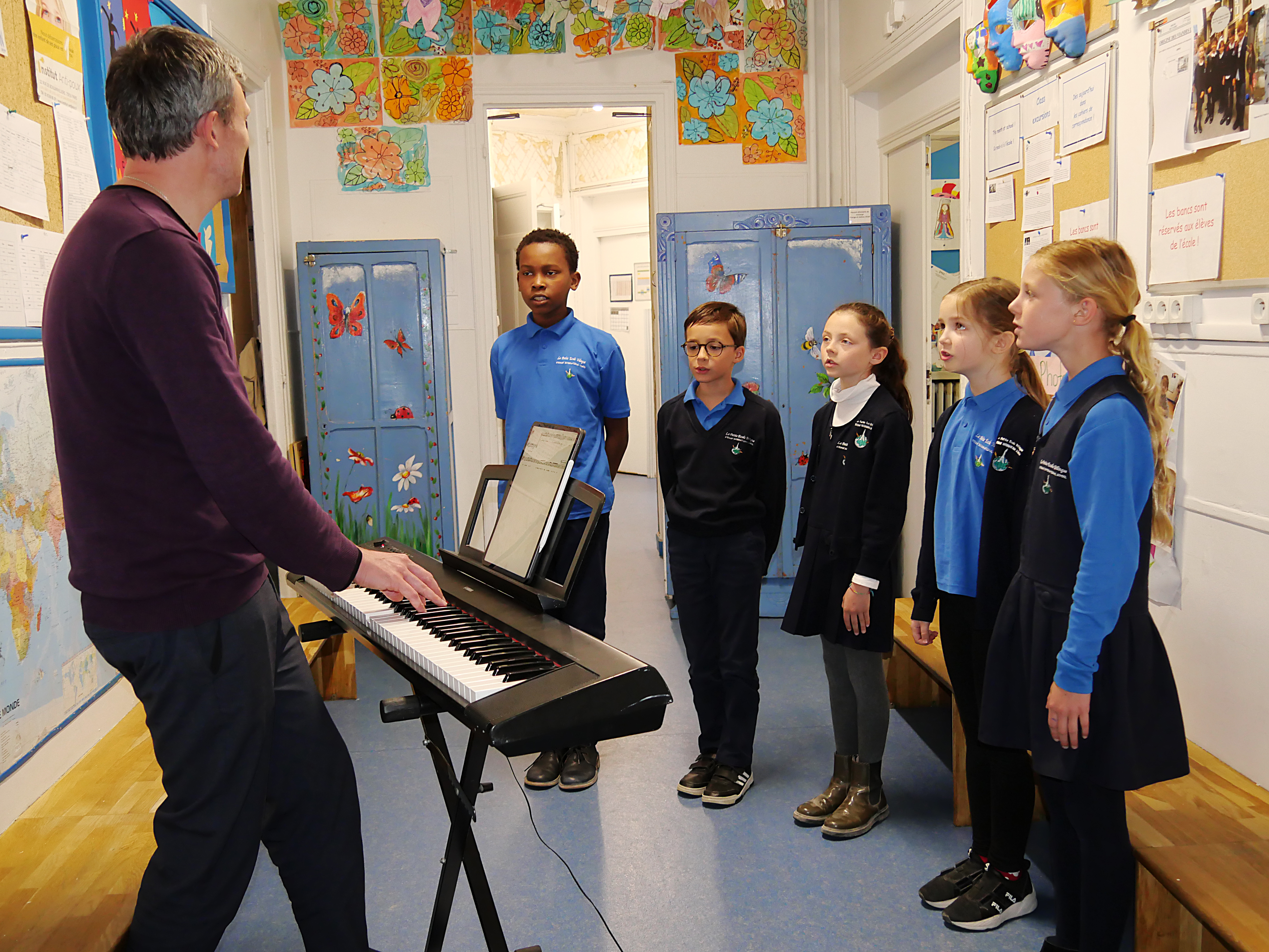 Choir practice session